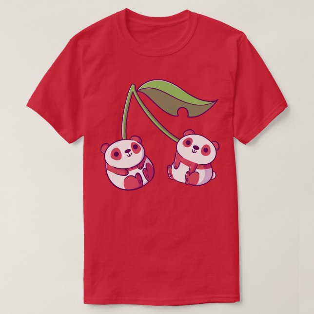 Cherry Pandas T-Shirt (Design vorne)