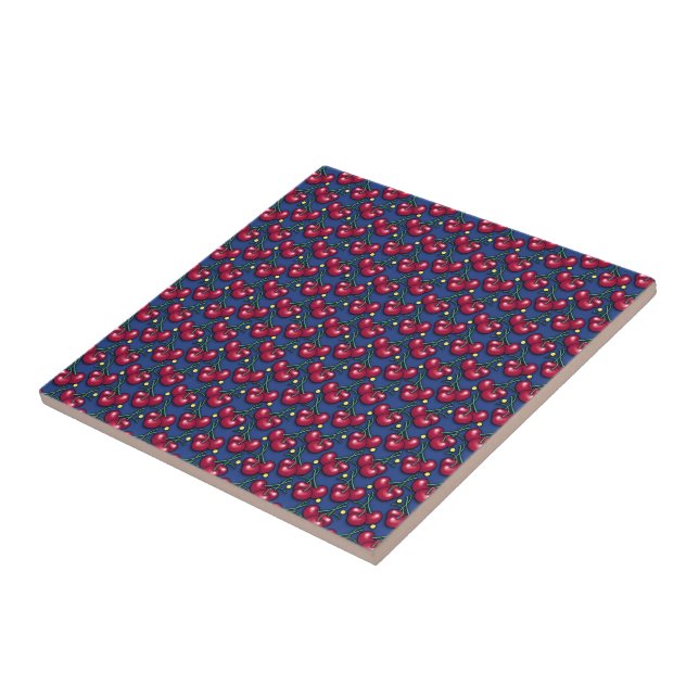 Cherry Pattern Fliese (Seite)