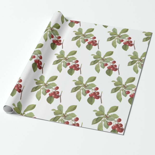 Cherry Pattern Geschenkpapier (Ungerollt)