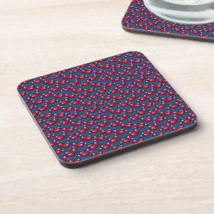 Cherry Pattern Getränkeuntersetzer