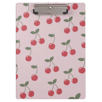 Cherry Pattern Klemmbrett