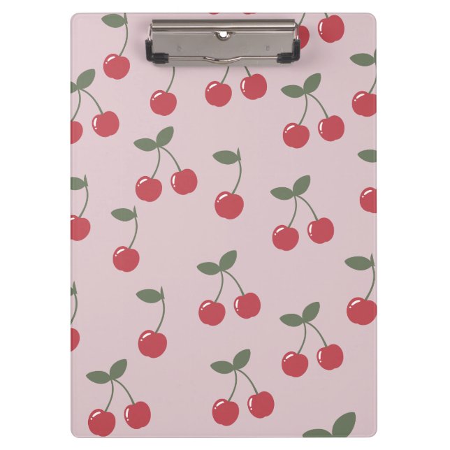 Cherry Pattern Klemmbrett (Vorderseite)