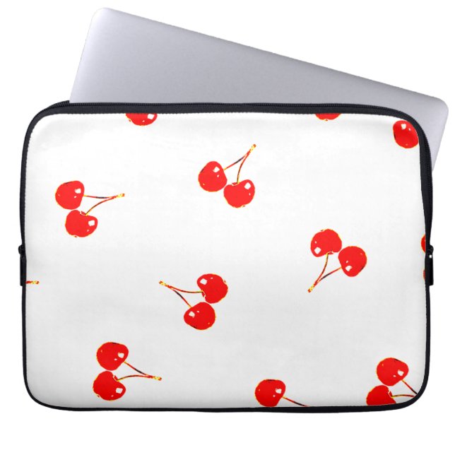 Cherry Pattern Pop-Version Laptopschutzhülle (Vorderseite)