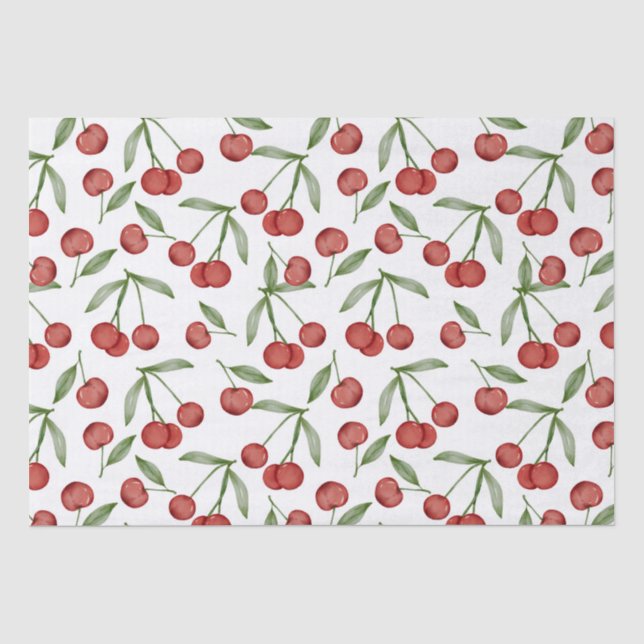 Cherry Pattern Seidenpapier (Vorderseite)