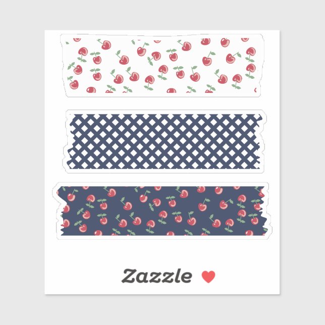 Cherry Pattern Washi Tape Aufkleber (Blatt)