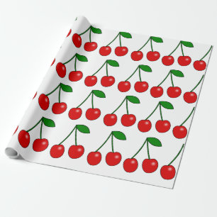 Cherry Pattern Wrapping Paper Geschenkpapier