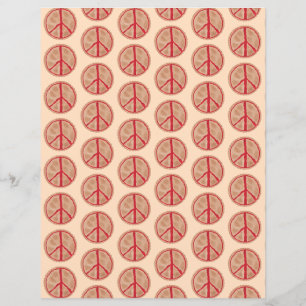 Cherry Peace Sign Pies Motif papier à scandale