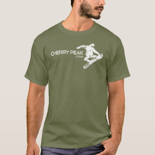 Cherry Peak Resort Utah Snowboarder T-Shirt