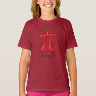 Cherry Pi Cute Math Pi Day T-Shirt de fille de la 