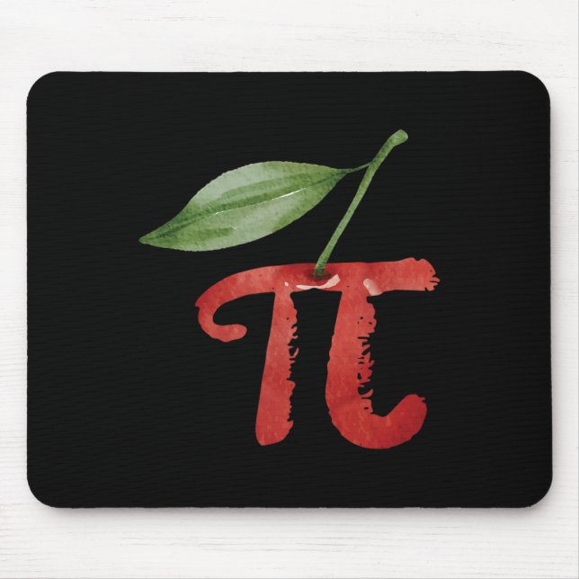 Cherry Pi Day Funny Pie Cherries 3.14 Spaß Scienc Mousepad (Vorne)