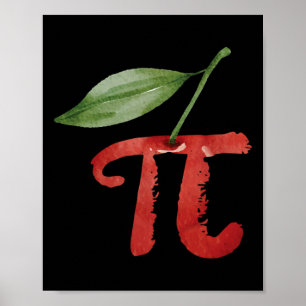 Cherry Pi Day Funny Pie Cherries 3.14 Spaß Scienc Poster