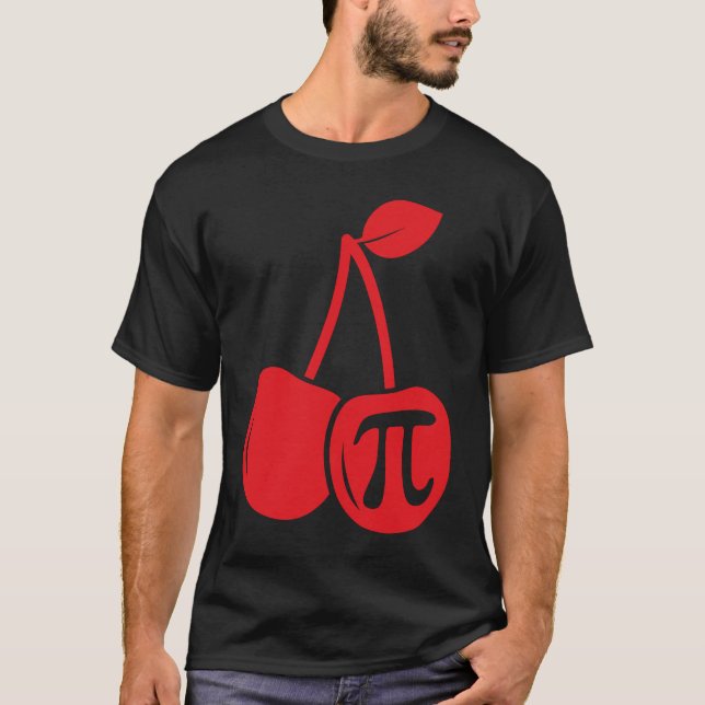Cherry Pi Day  Math Nerd Pie Teacher 3 14 Science T-Shirt (Vorderseite)