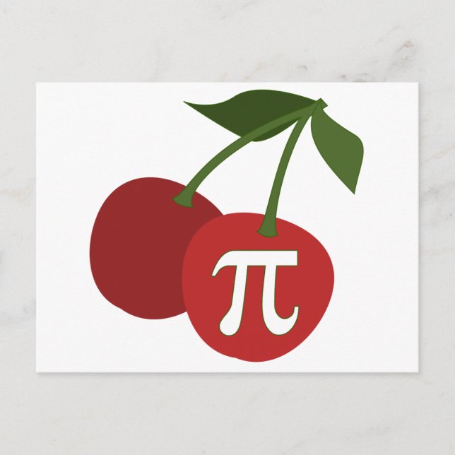 Cherry Pi Day Postkarte (Vorderseite)