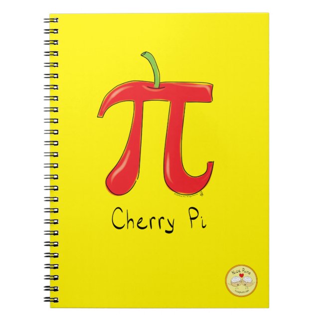 Cherry Pi Niedlich Mah Pi Day Notebook Notizblock (Vorderseite)