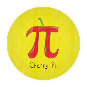 Cherry Pi Niedlich Mah Pi Day Pie Cutting Board Schneidebrett