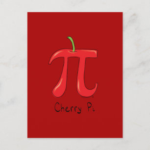 Cherry Pi Niedlich Mah Pi Tag Postkarte