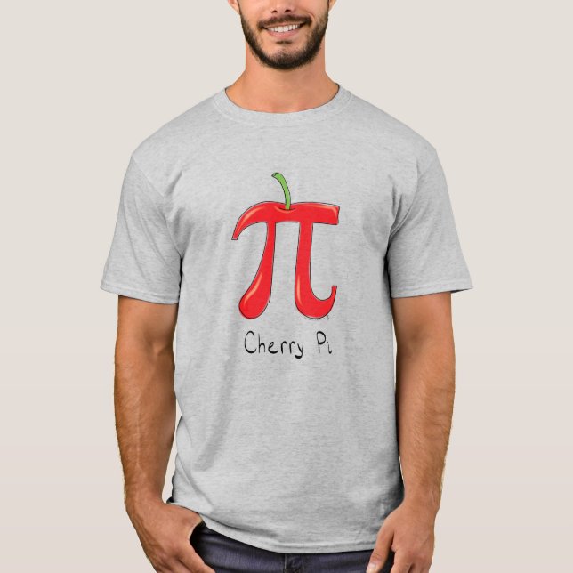 Cherry Pi Niedlich Mathe Pi Day T - Shirt der Männ (Vorderseite)