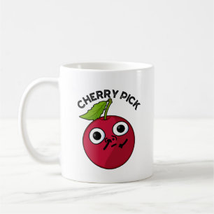 Cherry Pick Funny Fruit Pun Kaffeetasse