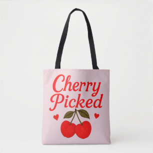 Cherry Picked Hearts Romantischer Cottage Core Pin Tasche
