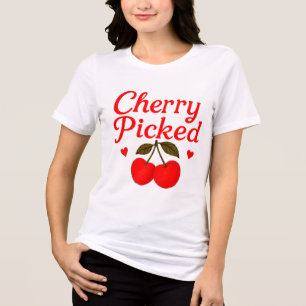 Cherry Picked Hearts Romantisches Cottagecore  Tri-Blend Shirt