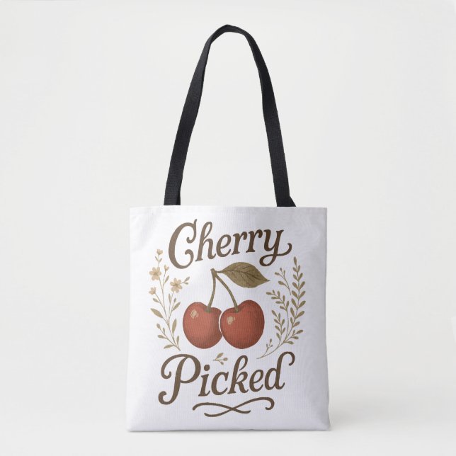 Cherry Picked Trendy Cotattecore Graphic Tasche (Vorderseite)