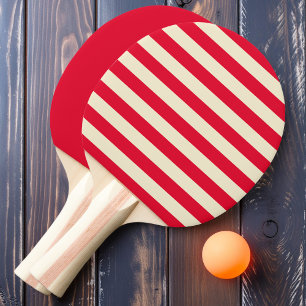 Cherry Picking Pink Polo Streifen und Vollton Tischtennis Schläger