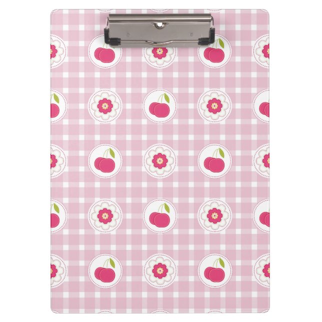 Cherry Picnic Clipboard Klemmbrett (Vorderseite)