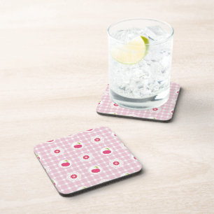 Cherry Picnic Cork-Backed Untersetzer