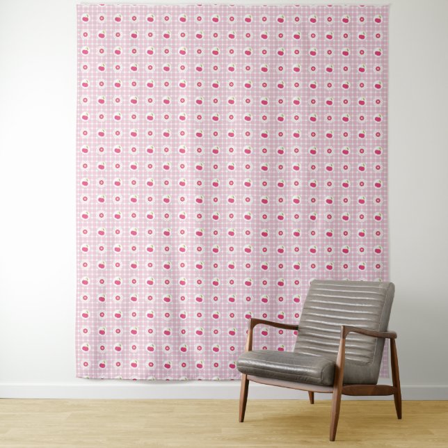 Cherry Picnic Tapestry Wandteppich (Beispiel)