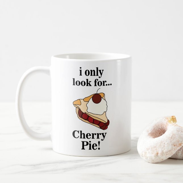 Cherry Pie Dessert Baker Kaffeetasse (Mit Donut)
