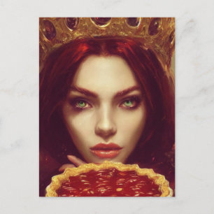 Cherry Pie Goddess Postcard Postkarte