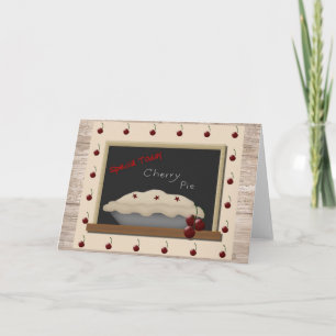 Cherry Pie Note Card Karte