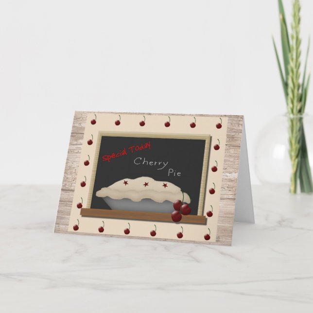 Cherry Pie Note Card Karte (Vorderseite)