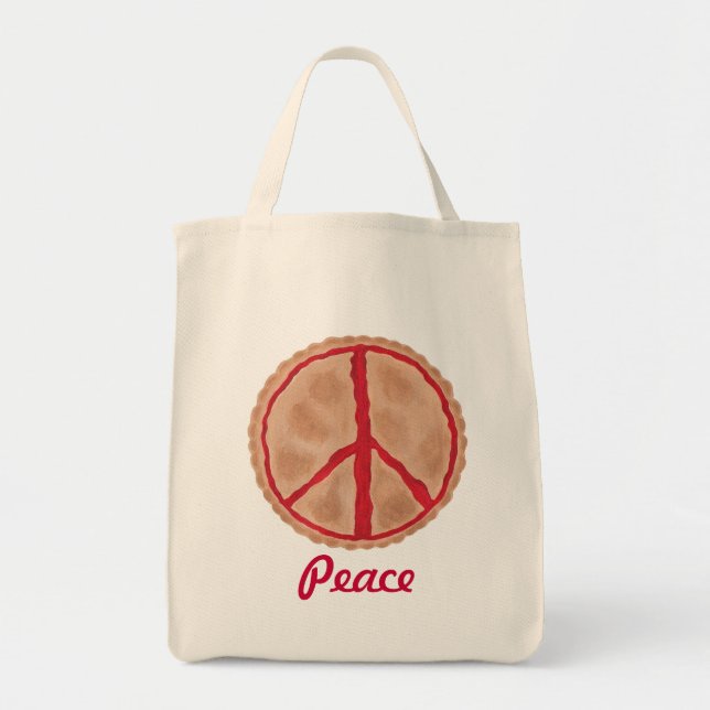 Cherry Pie Peace Sign, Tragetaschen (Vorne)