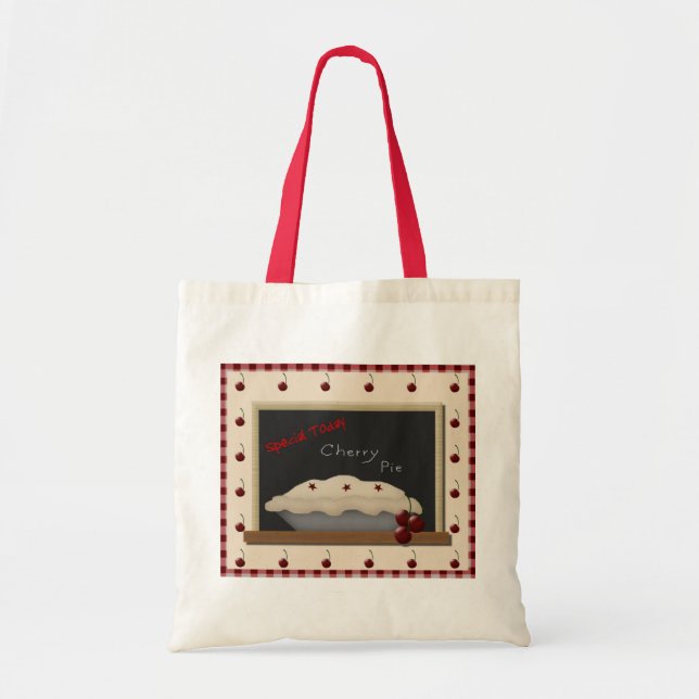 Cherry Pie Tote Bag Tragetasche (Vorne)