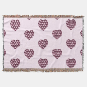 Cherry Pink Square und Diamond Herz Decke