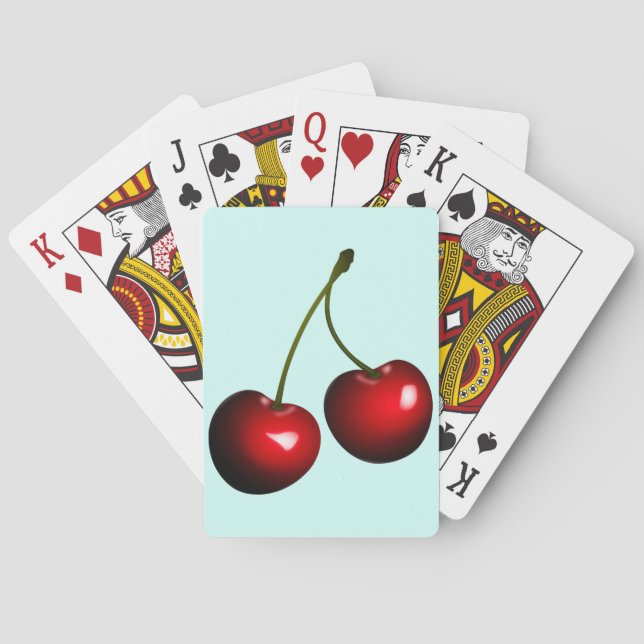 Cherry Playing Cards - Benutzerdefinierte Farbe Spielkarten (Rückseite)