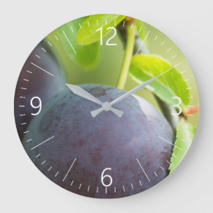Cherry plum große wanduhr