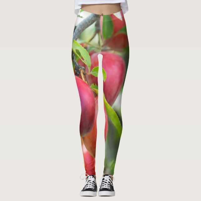 Cherry plum leggings (Vorderseite)