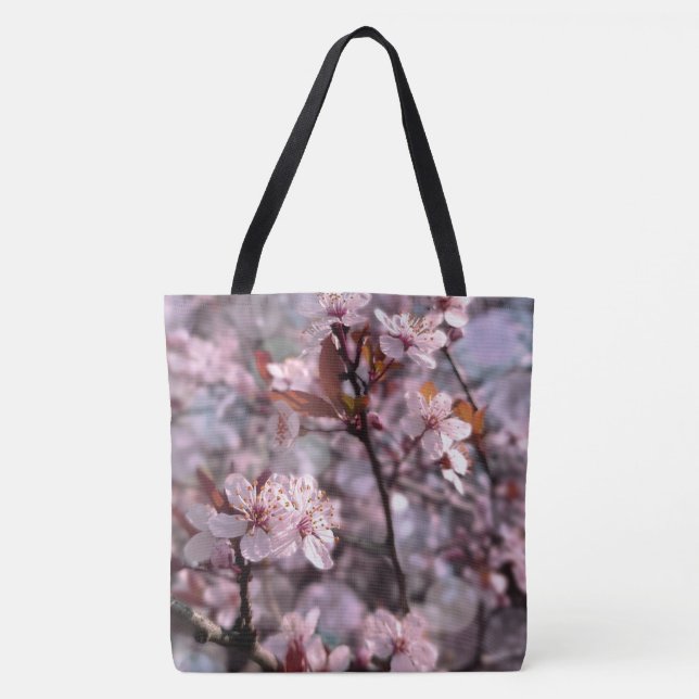 Cherry Plum Tree Pink Tasche (Vorderseite)
