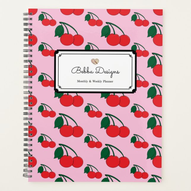 Cherry Print Planner Planer (Vorderseite)