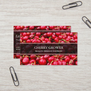 Cherry Producteur / Carte de visite photo fermier