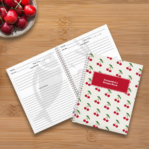 Cherry Recipe Notebook Notizbuch