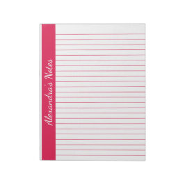 Cherry Red 8.5x11 Letter Size Verlassen Vertikaler Notizblock