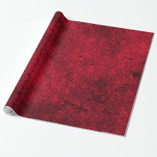 Cherry Red bedrückte Goth Damask Wrapping Paper Geschenkpapier