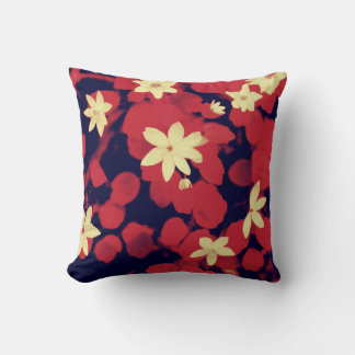 Cherry Red Blume Pillow Kissen