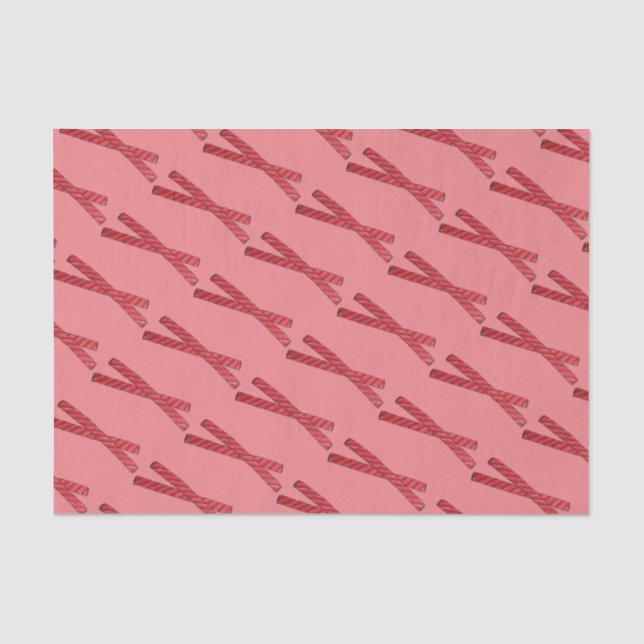 Cherry Red Licorice Whips Licorice Drehung Candy Seidenpapier (Vorderseite)