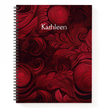 Cherry Red Swirl Feminine Personalisiert