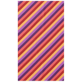 Cherry Red Violet Streifen Large Tableclout Tischdecke