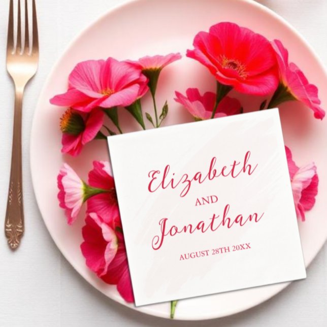 Cherry Red Wedding Serviette (Von Creator hochgeladen)